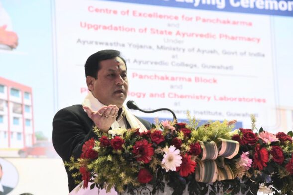 Union minister Sonowal lays foundation stones of various projects to boost Ayurveda