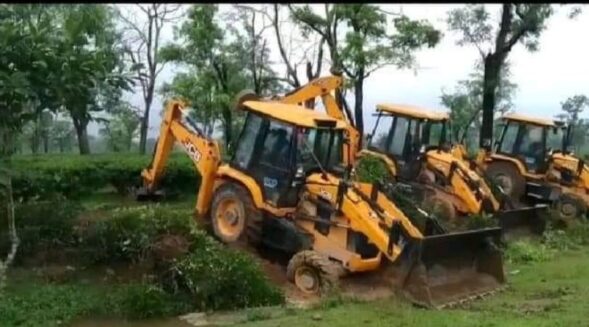 Land cleared for greenfield airport despite protests at Silchar’s Doloo Tea Estate