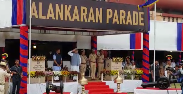 HM Shah confers President’s Colour Award to Assam Police
