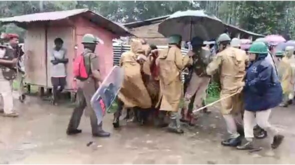 Eviction drive at Assam’s Doloo Tea Estate turns violent, section 144 imposed