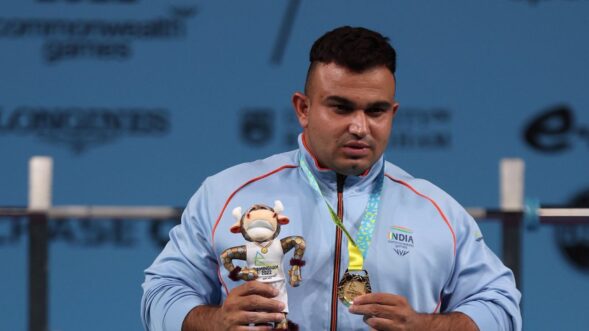 Para-powerlifter Sudhir sets Games record on way to gold in men’s heavyweight