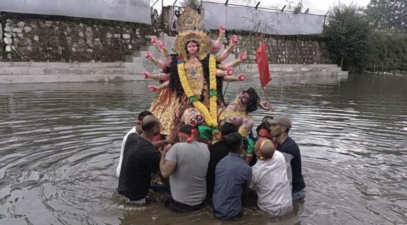 Durga Puja festivities in Shillong conclude with immersion of idols