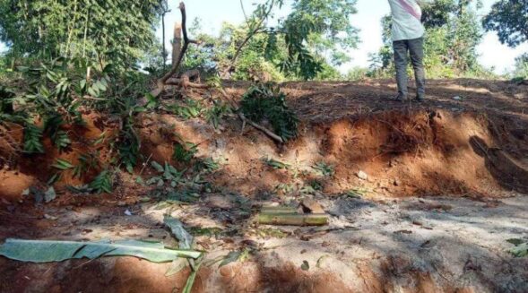 Miscreants demolish IB foundation set up by Assam at Sabuda