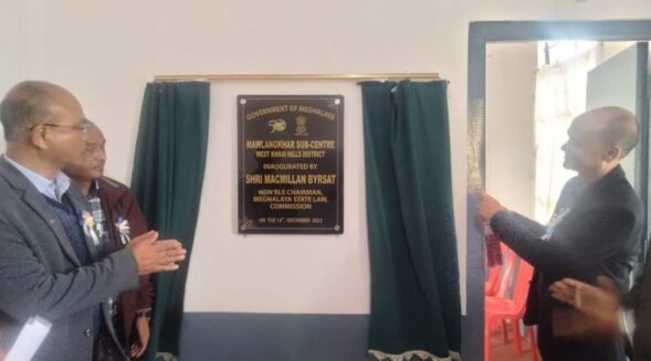 Macmillan Byrsat inaugurates health sub-center at Mawlangkhar