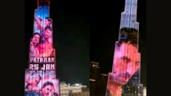 ‘Pathaan’ trailer screened on Burj Khalifa, SRK mouths dialogues