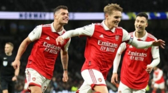 Arsenal strengthens grip in EPL after winning against Tottenham