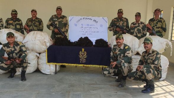 BSF seizes 300 kg of smuggled human hair in Jamador