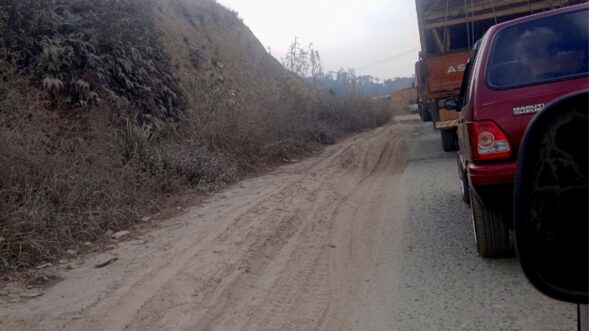 Jowai Bypass in dire condition as PWD neglects repairs
