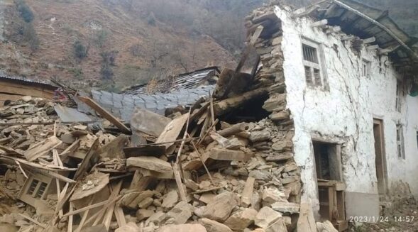 One killed in Nepal quake, several houses destroyed