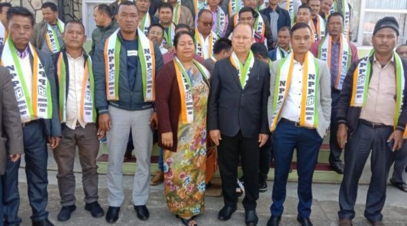 NPP candidate from Khliehriat Nehlang Lyngdoh files nomination