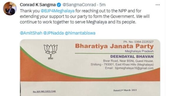 BJP top guns advise state unit to support NPP in forming govt in Meghalaya