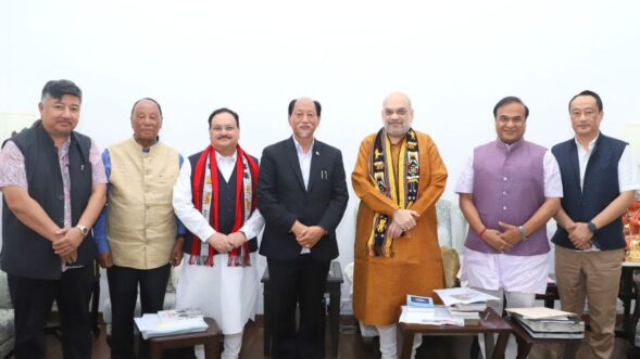 Assam CM, Nadda meet Shah; discuss govt formation in Tripura, Nagaland