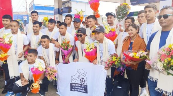 KSU, FKJGP felicitate Meghalaya Football team players