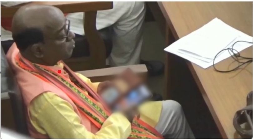 BJP MLA in soup as video of him watching porn in Tripura Assembly goes viral