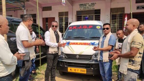 FKJGP releases ambulance to serve Ri Bhoi area