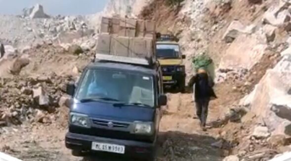 Restoration work at landslide-hit road at Rngain in progress