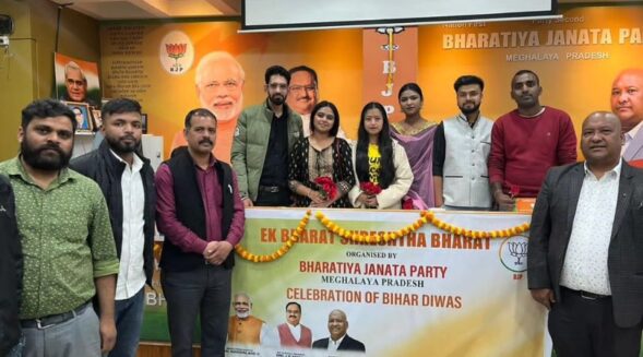 BJP Meghalaya observes Bihar Diwas, ‘Ek Bharat Shrestha Bharat Programme’