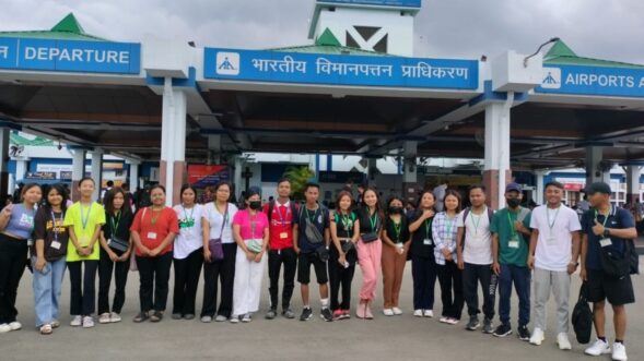Tura students return from Manipur