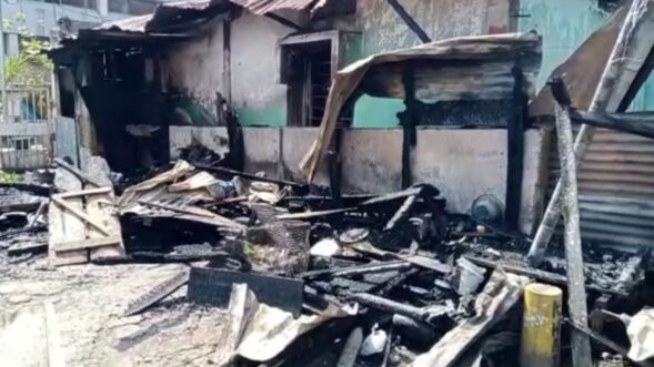 Seven shops gutted in fire in Nongpoh; no casualties reported
