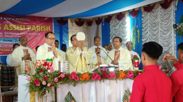 Archbishop dedicates new parish in Umsiang