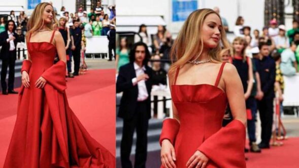 Jennifer Lawrence says wearing flats at Cannes ’23 was no ‘political statement’