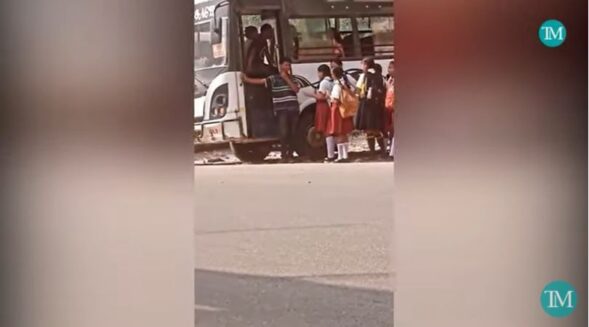 WATCH | Video of school students not allowed to enter passenger bus in Tura goes viral