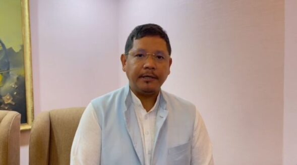 CM Conrad attends all-party meeting over Manipur situation