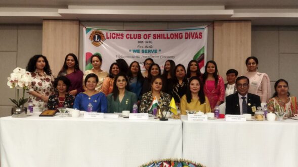 Women towards humanity service at the Lions Club of Shillong Divas