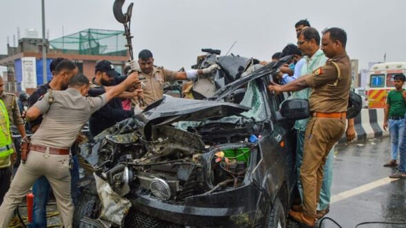 Six killed in school bus-car collision in Delhi-Meerut Expressway