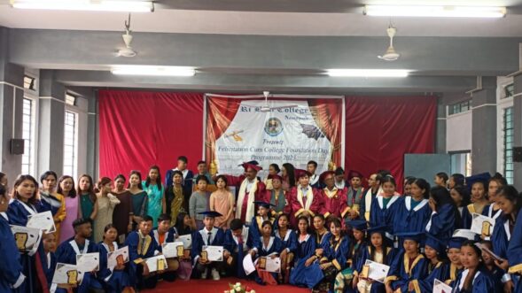 Ri Bhoi College honours graduates, teacher in special ceremony