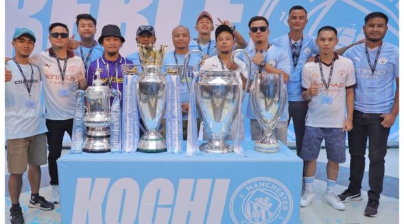 Shillong Cityzens make dreams come true on Manchester City trophy tour