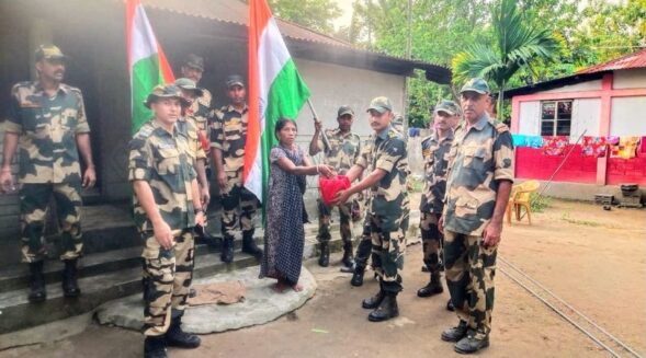 BSF Meghalaya organises ‘Amrit Kalash Yatra’ under Meri Mati Mera Desh campaign