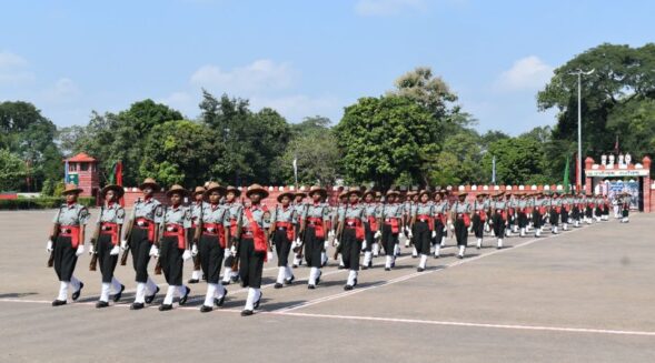 Attestation parade of Mahila Recruits of Assam Rifles held in Nagaland