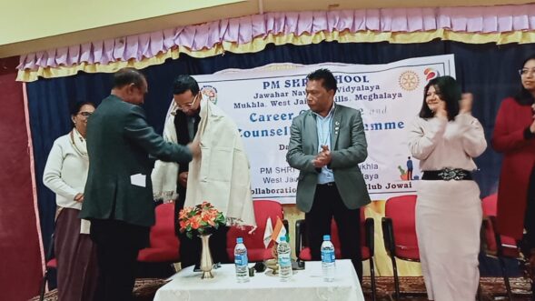 Rotary club Jowai, JNV school Mukhla collaborate for career guidance programme