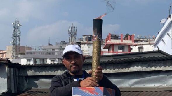 Torch relay for 5th Meghalaya Games reaches West Jaintia Hills from Shillong