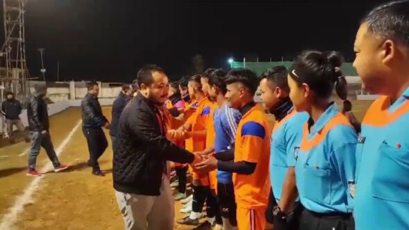 Bhoi Zone secures victory in Umroi’s first night football match