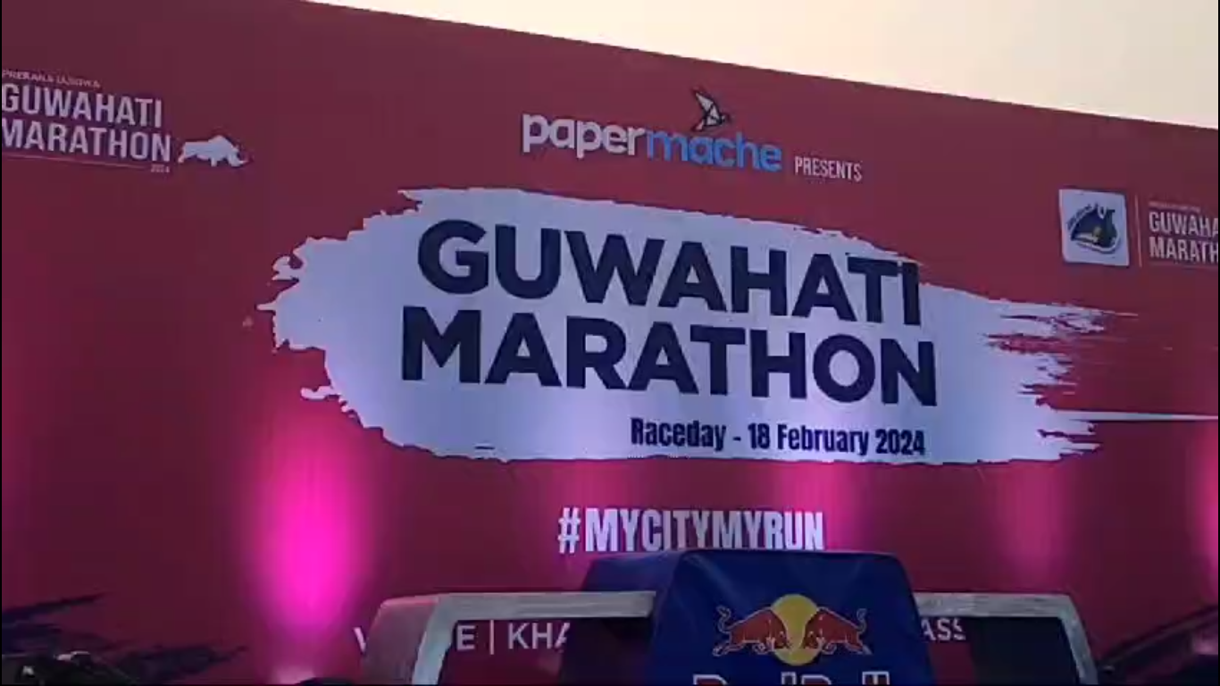 Hundreds of athletes take part in 21km Guwahati Marathon to promote fitness and well-being