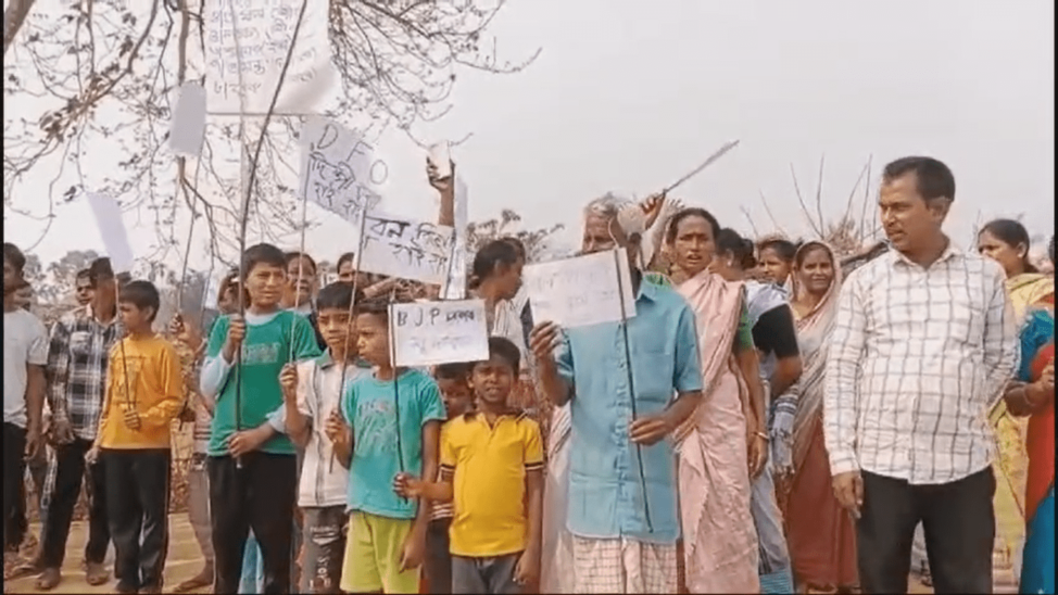 Assam protestors blame govt over illegal land excavation in Palasbari