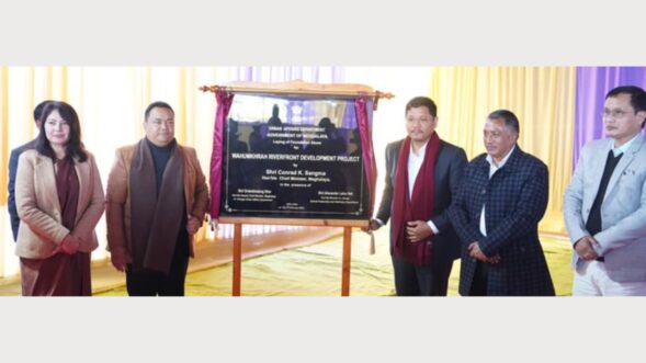 CM Conrad K Sangma inaugurates Wah Umkhrah Riverfront Development Project