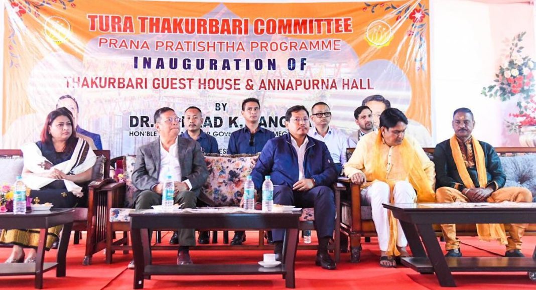 CM greets Hindu community of Tura, inaugurates new guest house