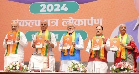 PM releases election manifesto Sankalp Patra, promises reforms and national development
